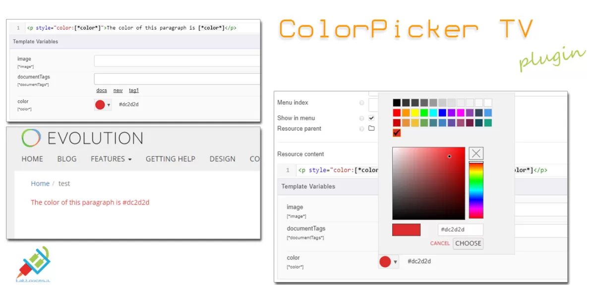 ColorPicker custom Tv