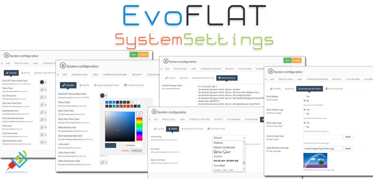 EvoFLAT SystemSettings