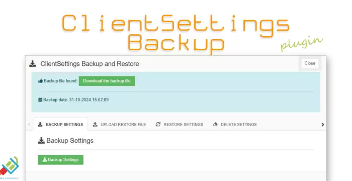 ClientSettings Backup Module