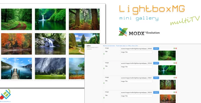 LightboxMG mini gallery MultiTV for Evolution CMS