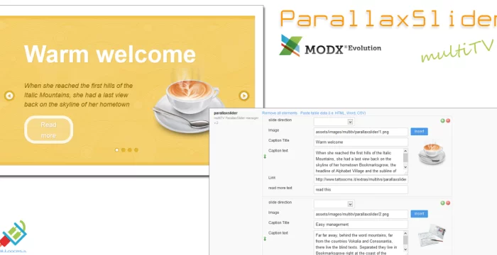 ParallaxSlider MultiTV for Evolution CMS