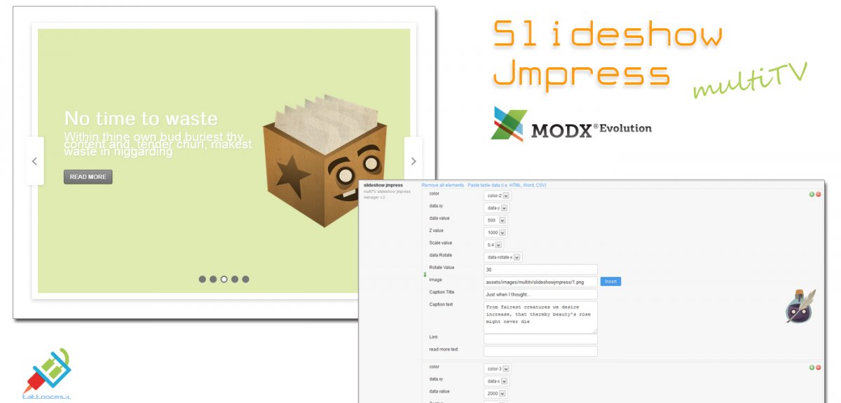 Slideshow Jmpress MultiTV for MODx Evolution