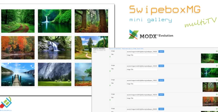 SwipeBoxMG mini gallery MultiTV for Evolution CMS