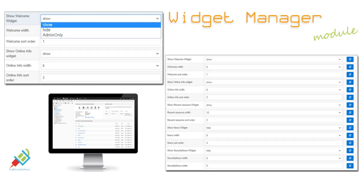 Dashboard Widget Manager