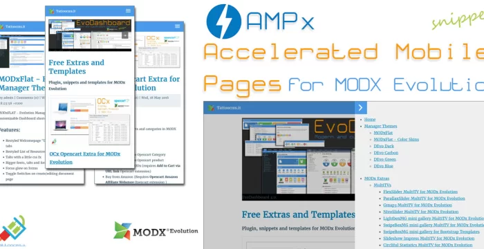 AMPx Accelerated Mobile Pages (AMP) for Evolution CMS